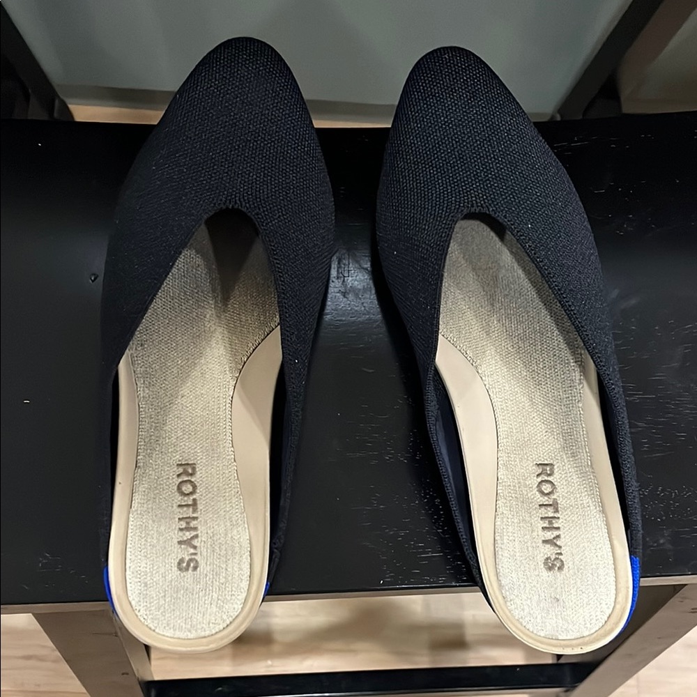 Rothy's Women's almond Black Slip-On Shoes